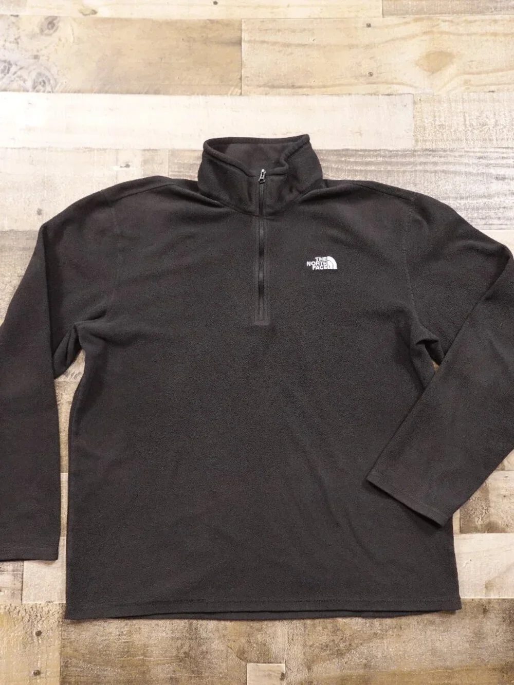 The North Face Polartec 1/4 Zip Fleece Pullover Men’s‎ Large Black Outdoor